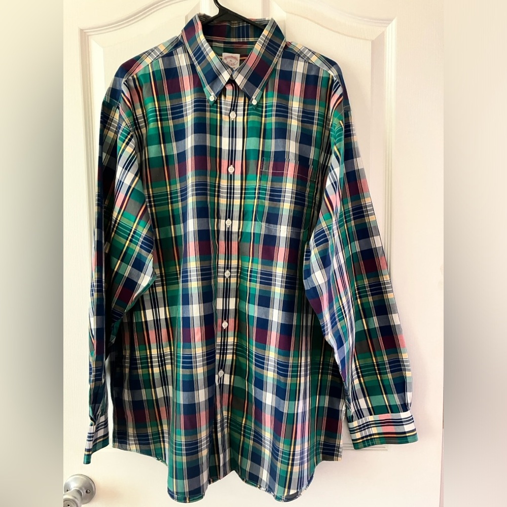 Brooks Brothers “Original Polo Shirt” button down Size XL in multicolor plaid